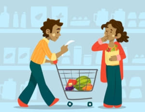 Comprar en e supermercado