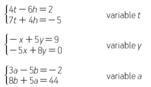 Ejercicio # 1 Método de eliminación