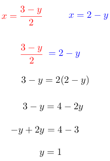 Ejercicio # 2. Método de igualación paso #3