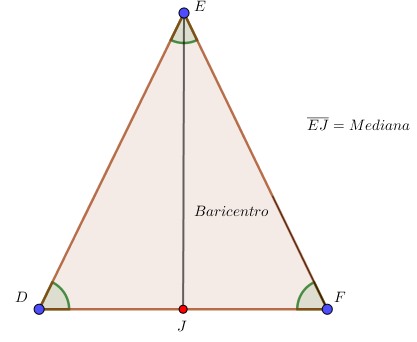 Mediana divide en dos partes iguales al triángulo