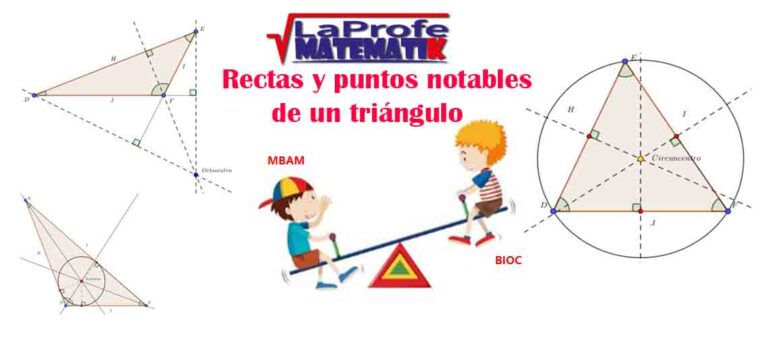 Rectas y puntos notables de un triángulo