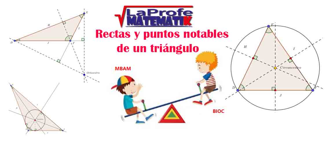 Rectas y puntos notables de un triángulo