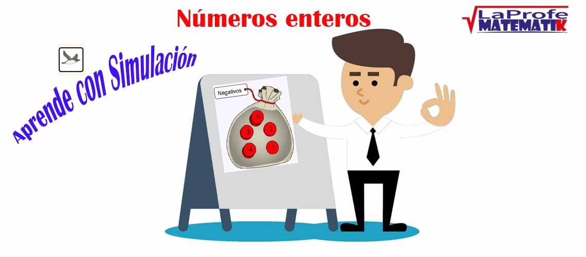 Aprende sobre números enteros con simulaciones interactivas