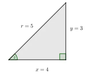 Ejemplo. Aplicar triángulo rectángulo