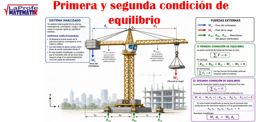 Primera y segunda condición de equilibrio