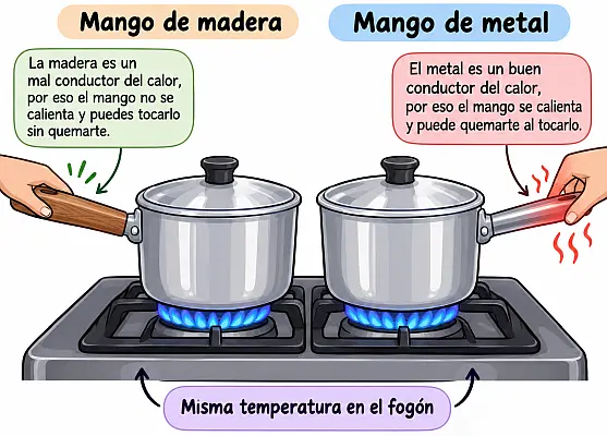 Ejemplo de diferentes calores específicos
